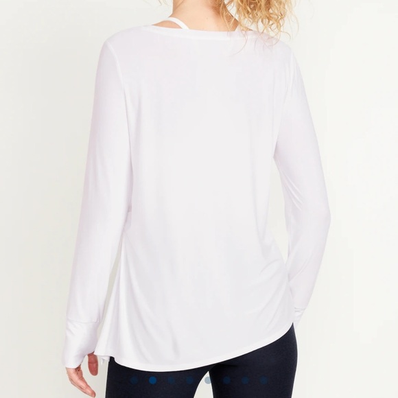 NWT OLD NAVY CloudMotion Side-Tie Tunic COLOR Magnolia SIZE LARGE - Picture 2 of 10